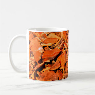Roof tiles brick red roof panels coffee mug