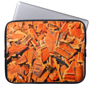 Roof tiles brick red roof panels laptop sleeve