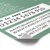 Roof Tiles, Roofer, Roofing Contractor Advertising Poster (Corner)