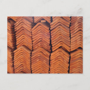 Roof Tiles vietnam Postcard