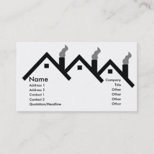 Roof tops of houses Business Card