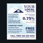 Roof Tops, Realtor, Estate Agent Advertising Flyer<br><div class="desc">Roof Tops,  Realtor,  Estate Agent Advertising Flyers By The Business Card Store.</div>