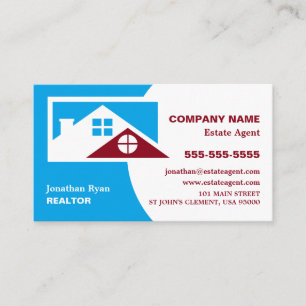 Roof Tops, Realtor, Estate Agent Business Card
