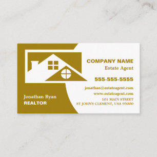 Roof Tops, Realtor, Estate Agent Business Card