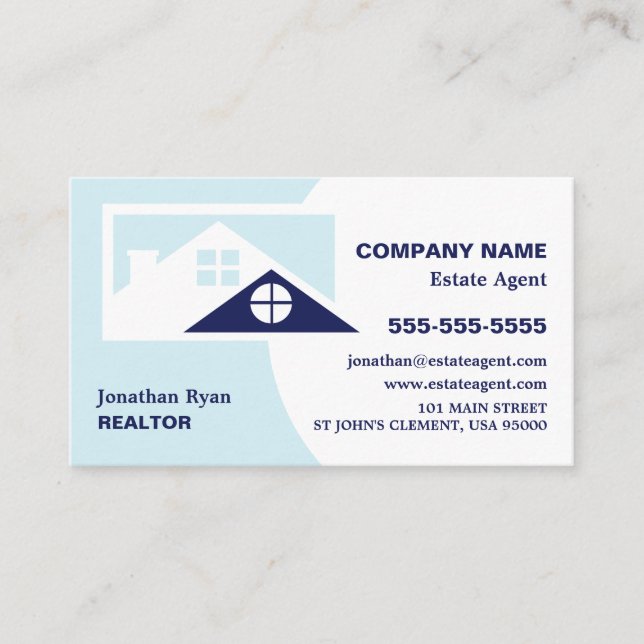 Roof Tops, Realtor, Estate Agent Business Card (Front)