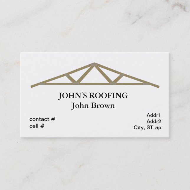 roof truss business card (Front)