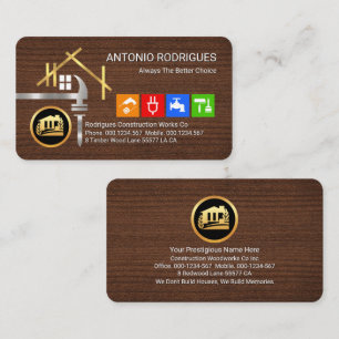 Roof Truss Handyman Tools Business Card