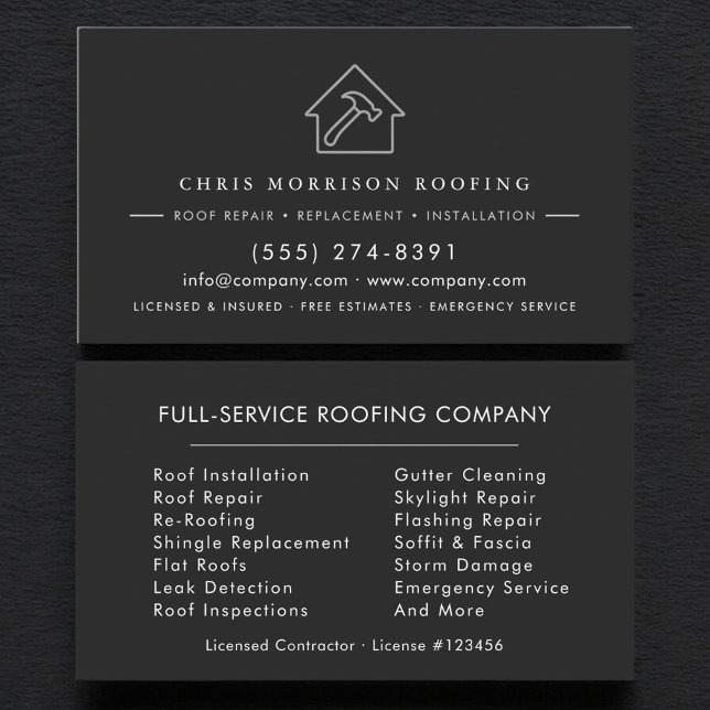 Roofer Business Card (Creator Uploaded)