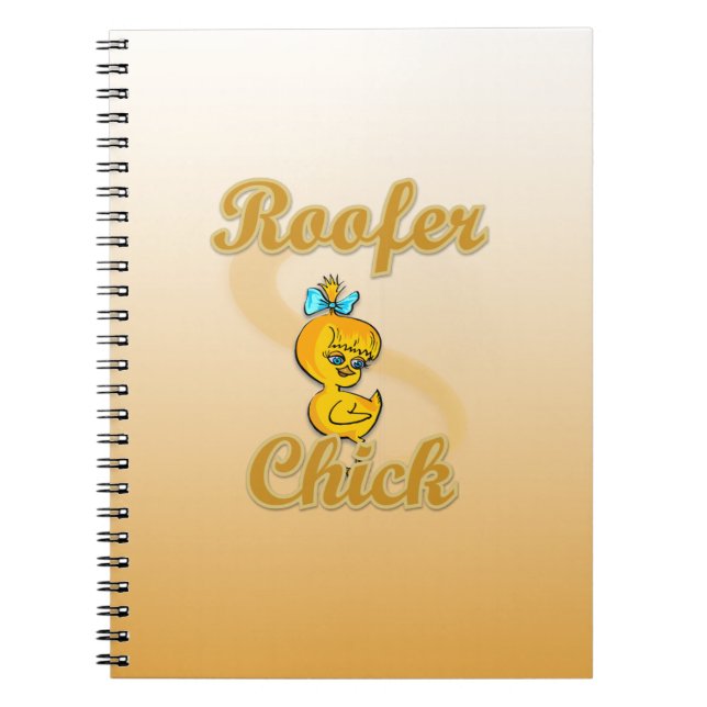 Roofer Chick Notebook (Front)