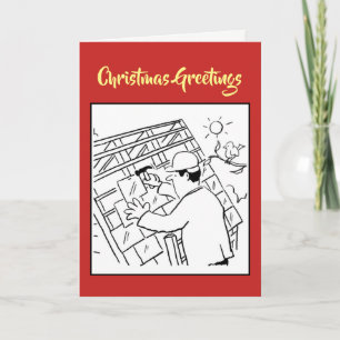 Roofer Christmas Card