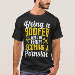 Roofer Funny Roofing Gift For Coworker Novelty  T-Shirt