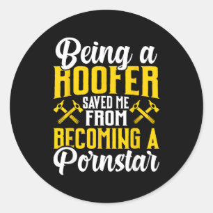 Roofer Funny Roofing Tee For Coworker Novelty Classic Round Sticker