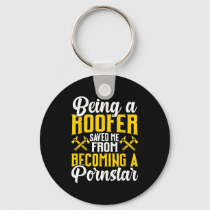 Roofer Funny Roofing Tee For Coworker Novelty Key Ring