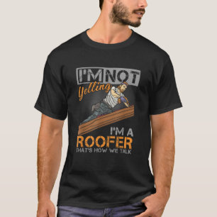 Roofer Hammer Roof Mechanic Construction Craftsman T-Shirt