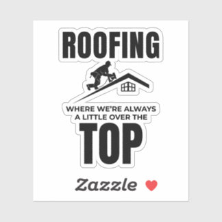 Roofer Humour - Over The Top Roofing Job 