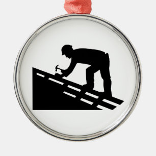 Roofer Metal Tree Decoration