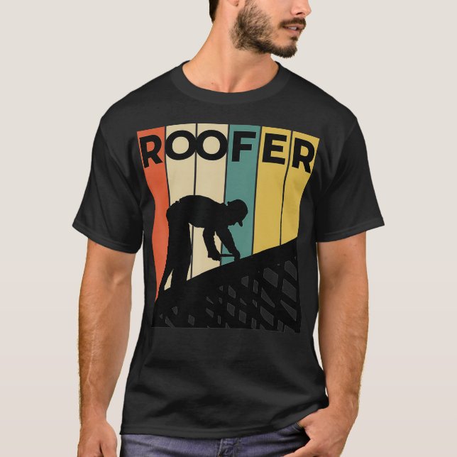 Roofer Retro Style Roofer Jersey  T-Shirt (Front)