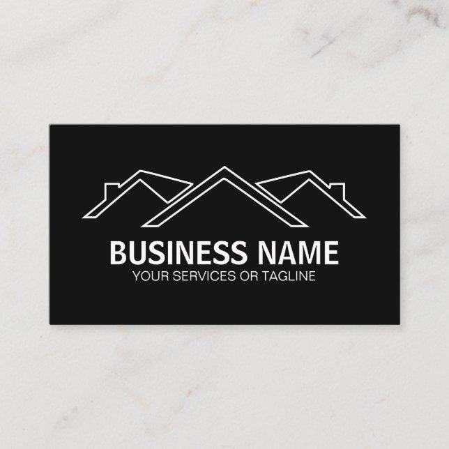 roofer roofing business card (Front)