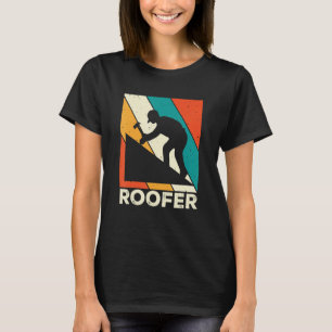 Roofer Roofing Roof Contractor Construction Worker T-Shirt