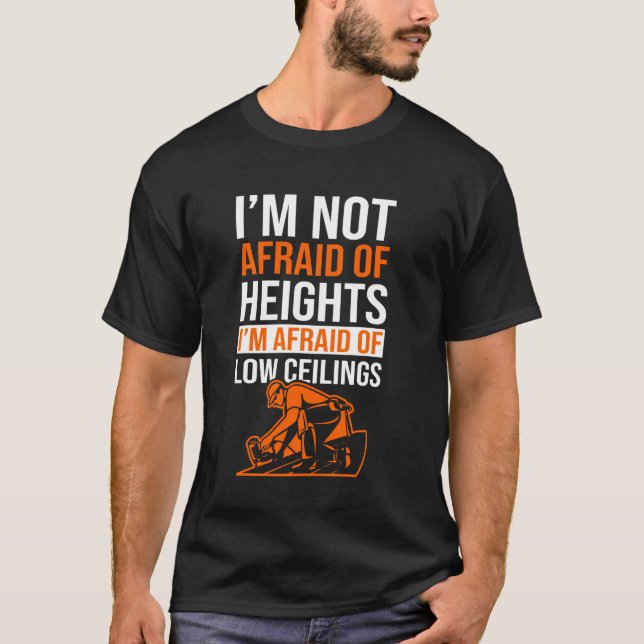 Roofer slater roofer construction worker design T-Shirt (Front)