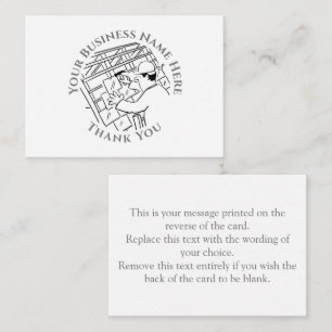 Roofer Thank You Note Card