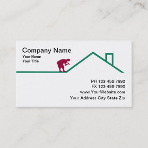 Roofing And Construction Business Card