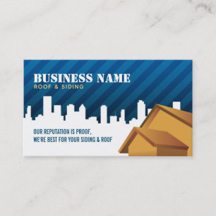 Roofing and Siding Slogans Business Cards