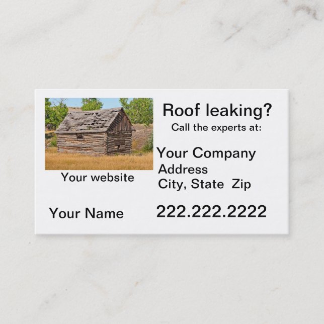 Roofing Business Card (Front)