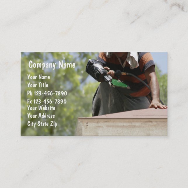 Roofing Business Cards (Front)