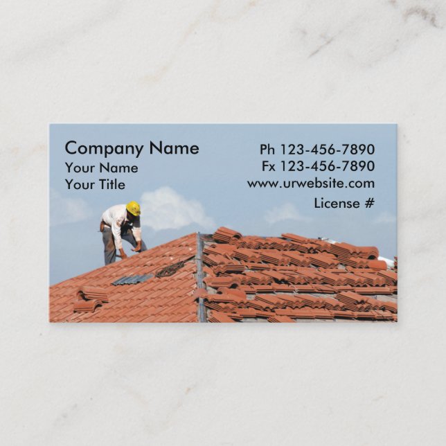 Roofing Business Cards (Front)