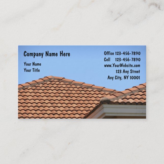 Roofing Business Cards (Front)