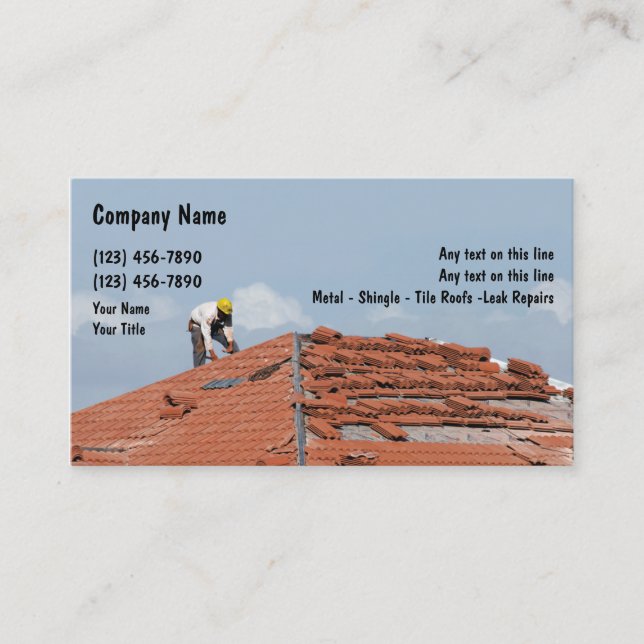 Roofing Business Cards (Front)