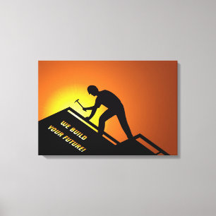Roofing Canvas Print