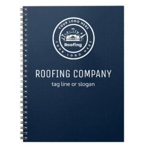 Roofing Company Custom Logo Services Notebook