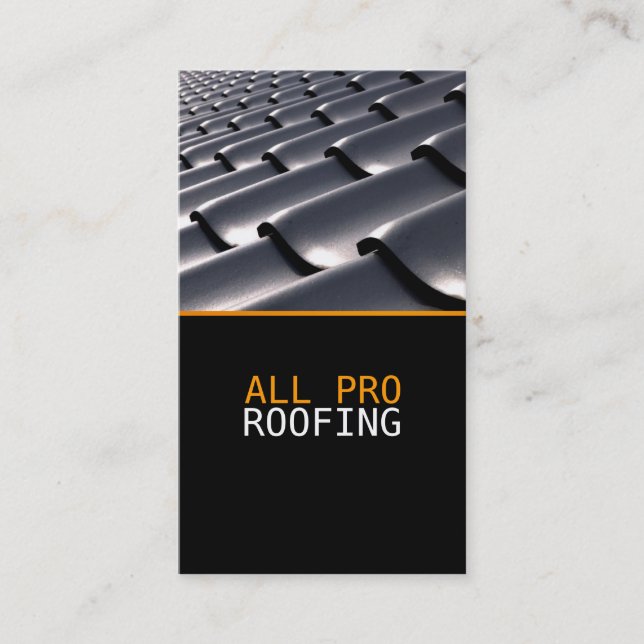 Roofing Construction Business Card (Front)