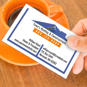 Roofing Construction Business Card