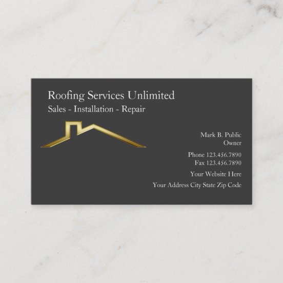 Roofing Business Cards | Zazzle UK