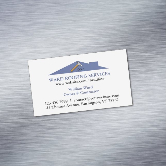 Roofing Construction Magnetic Business Card (In Situ)