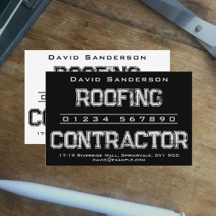 Roofing Contractor Business Card