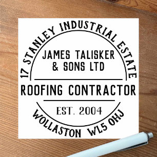 Roofing Contractor Rubber Stamp