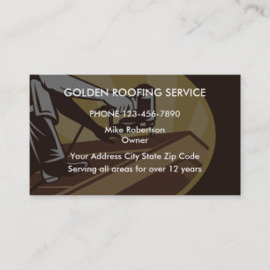 Roofing Contractors Business Card