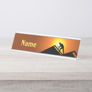 Roofing Desk Name Plate