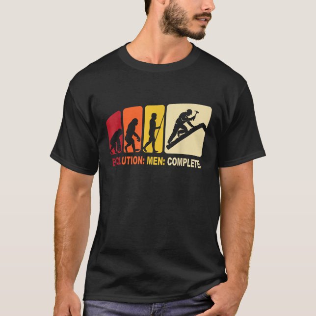 Roofing Evolution Craftsman Work Roofers T-Shirt (Front)