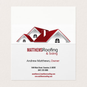 roofing folded business card