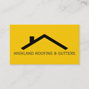 Roofing Gutters Construction Business Card