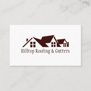 Roofing, Gutters, Construction Business Card