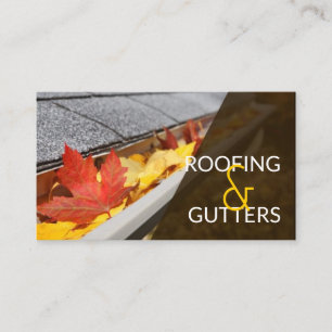 Roofing, Gutters, Construction Business Card