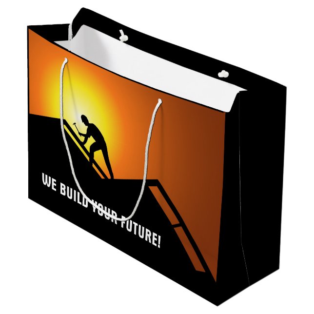 Roofing  large gift bag (Front Angled)