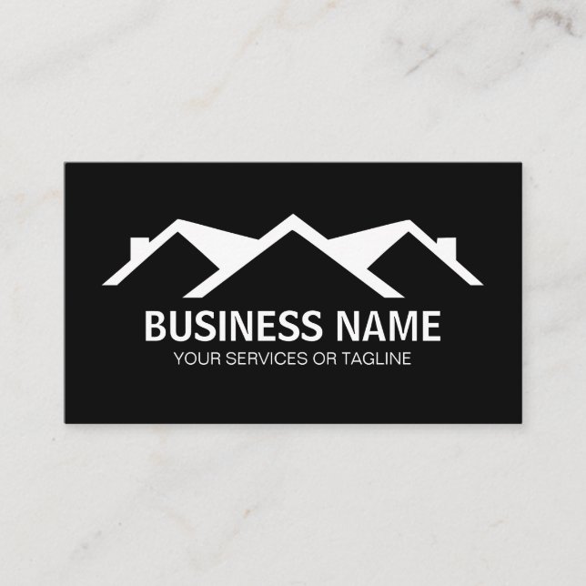 roofing roofer  business card (Front)