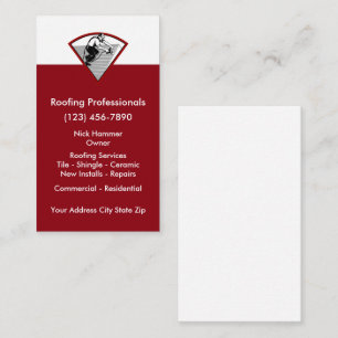 Roofing Services Business Card